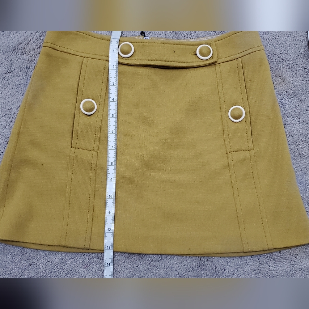 Missoni Yellow A-Line Mini Skirt for Work